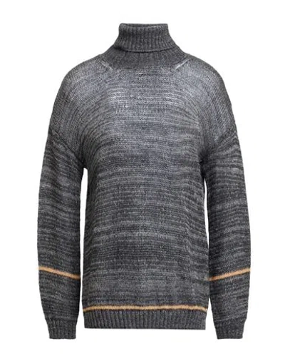 Peuterey Woman Turtleneck Black Size 10 Acrylic, Alpaca Wool, Wool