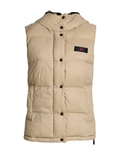 Peuterey Woman Vest Beige Size 4 Polyimide In Neutral
