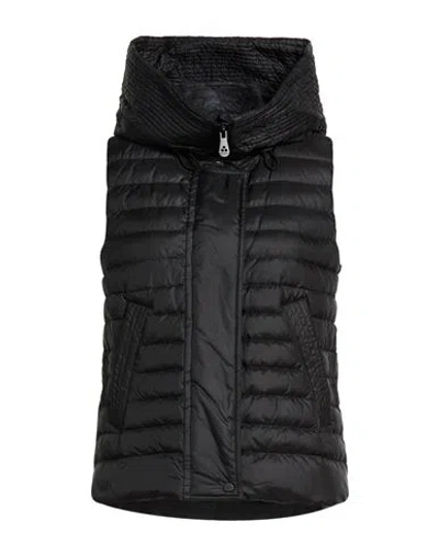 Peuterey Woman Vest Black Size 6 Polyester