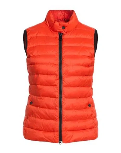 Peuterey Woman Vest Tomato Red Size 10 Polyamide
