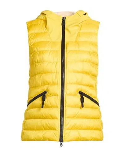 Peuterey Woman Vest Yellow Size 6 Polyamide