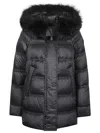 Peuterey Long Sleeve Cotton Coat In Gray