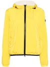 Peuterey Nigle Short Logo-appliqué Jacket In Yellow
