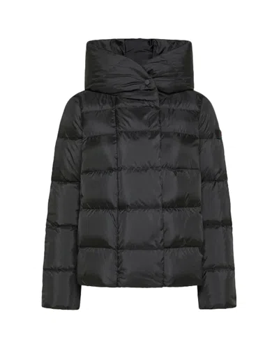Peuterey Women's Hooded Quilted Puffer Jacket In Black