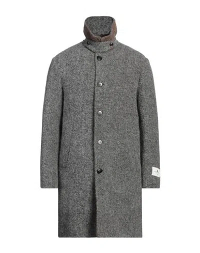 Peuterey Wool Man Coat Grey Size L Mohair Wool, Alpaca Wool, Virgin Wool, Polyamide
