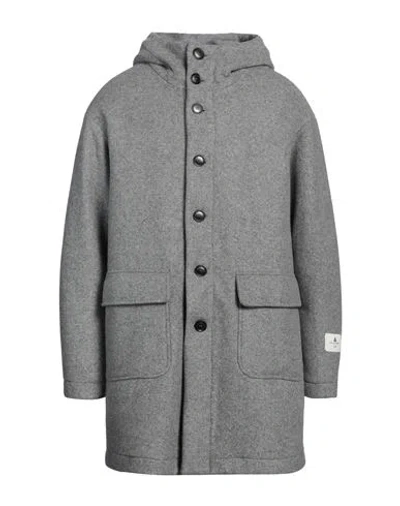Peuterey Wool Man Coat Grey Size L Wool, Polyester, Polyurethane