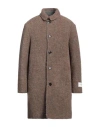 Peuterey Wool Man Coat Khaki Size Xl Mohair Wool, Alpaca Wool, Virgin Wool, Polyamide