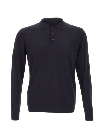 Peuterey Wool Pool Shirt In Blue