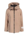 Peuterey Wool Woman Coat Beige Size 14 Wool, Polyester, Polyurethane, Viscose, Polyamide