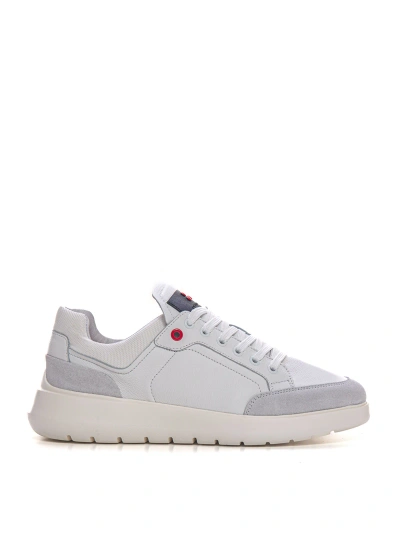 Peuterey Zamami Leather Trainers With Laces In White