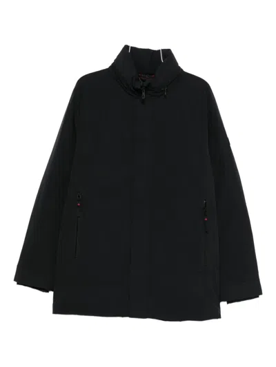Peuterey Zip-fastening High-neck Coat In Black