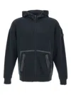Peuterey Zip Hooded Hoodie In Black