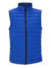 Peuterey Man Vest Bright Blue Size L Polyamide In Blue
