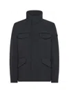 Peuterey Zip-up Jacket With Pockets In Black