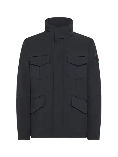 Peuterey Zip-up Jacket With Pockets In Black