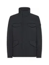 Peuterey Zip-up Jacket With Pockets In Black