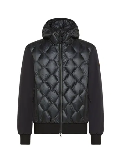 PEUTEREY ZIP-UP JACKET WITH QUILTED HOOD