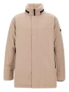 Peuterey Zip-up Parka In Neutral