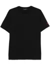 Peuterey Black Stretch Pique T-shirt In Black