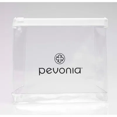 Pevonia Branded Clear Slide Zip Trial Bag
