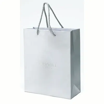 Pevonia White Gift Bag (silver Handles)