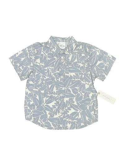 Pre-owned Peyton & Parker Kids' Short Sleeve Button Down Shirt In Blue