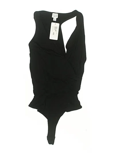 Pre-owned Peyton Jensen Bodysuit In Black