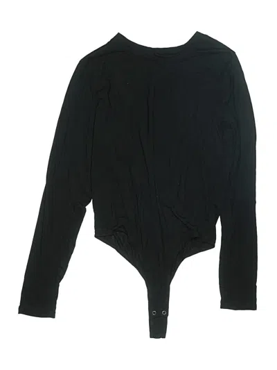 Pre-owned Peyton Jensen Bodysuit In Black