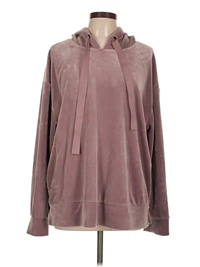 Pre-owned Peyton Jensen Pullover Hoodie In Brown