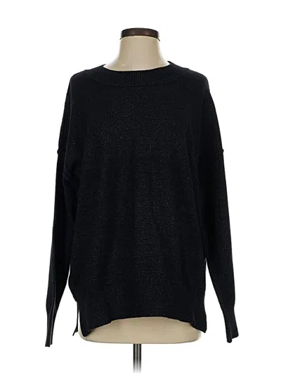 Pre-owned Peyton Jensen Pullover Sweater In Black