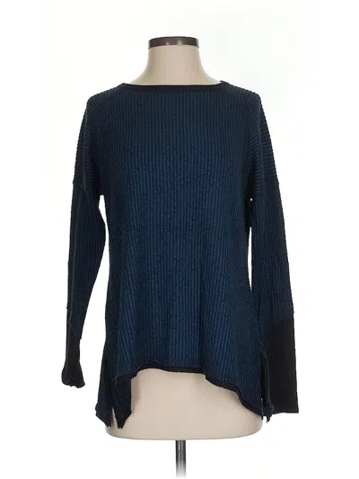 Pre-owned Peyton Jensen Pullover Sweater In Blue