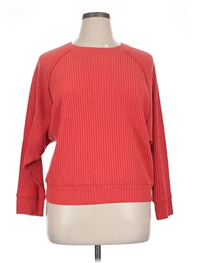 Pre-owned Peyton Jensen Pullover Sweater In Red