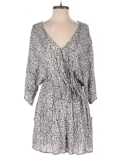 Pre-owned Peyton Jensen Romper In Gray