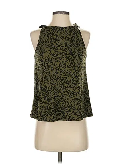 Pre-owned Peyton Jensen Sleeveless Blouse In Green