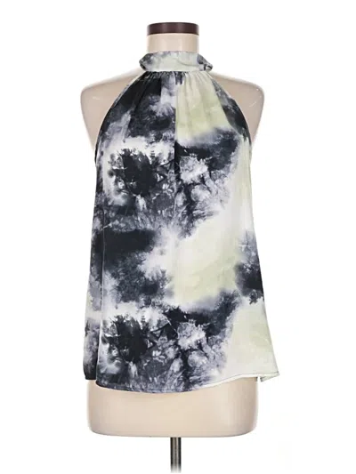 Pre-owned Peyton Jensen Sleeveless Blouse In Silver