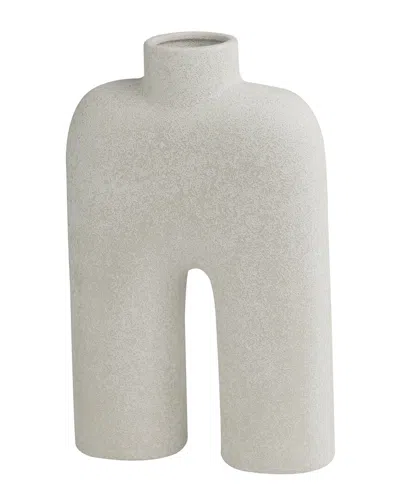 Peyton Lane Abstract Ceramic Arched Vase In White