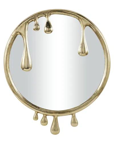 Peyton Lane Abstract Metal Drip Wall Mirror