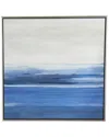 Peyton Lane Abstract Ocean Framed Wall Art In Multicolor