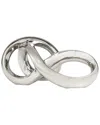 Peyton Lane Abstract Silver Ceramic Infinity Loop Sculpture In Silver