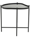 PEYTON LANE PEYTON LANE ABSTRACT WAVY ACCENT TABLE WITH X-SHAPED BASE