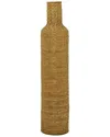 Peyton Lane Bamboo Tall Woven Floor Vase In Brown