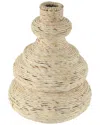 Peyton Lane Beige Seagrass Handmade Wrapped Vase In Beige