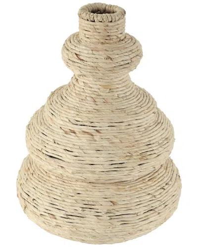Peyton Lane Beige Seagrass Handmade Wrapped Vase