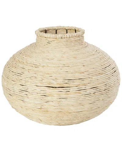 Peyton Lane Beige Seagrass Wrapped Vase
