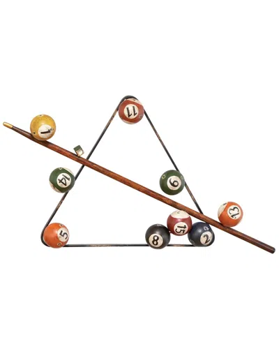 Peyton Lane Billiards Theme Montage Wall Sculpture