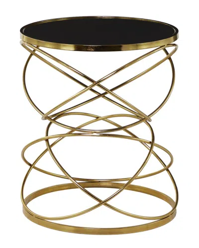 Peyton Lane Black Contemporary Metal Accent Table