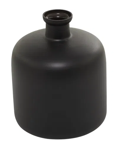 Peyton Lane Black Glass Handmade Decorative Vase