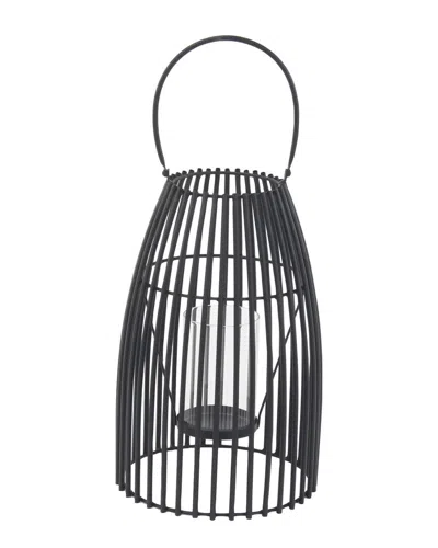 Peyton Lane Black Iron Contemporary Candle Holder Lantern