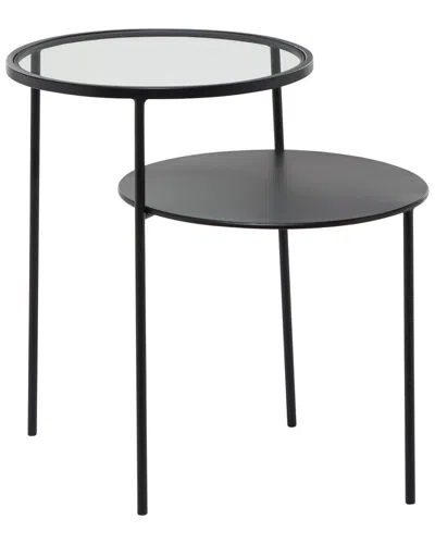 Peyton Lane Black Modern Metal Accent Table