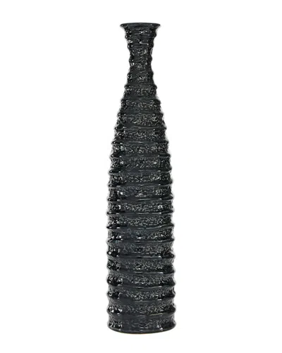 Peyton Lane Black Stoneware Traditional Vase